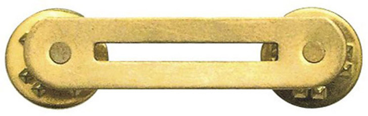 Gold - 1 Ribbon Pin-On Mount - Brass