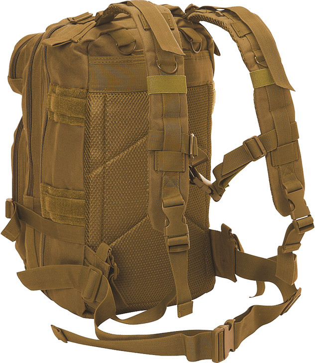 Coyote Brown MOLLE Military Medium Transport Backpack with Army Universe Patch
