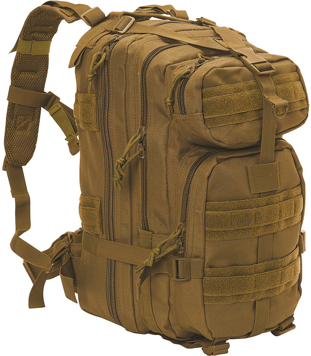 Coyote Brown MOLLE Military Medium Transport Backpack with Army Universe Patch
