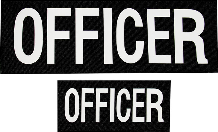 OFFICER Patches Set with Hook Back Durable Uniform Raid Patch