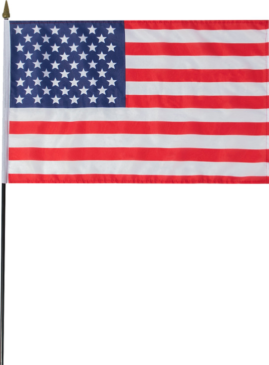 US Stick Flag Parades & Decorations USA Flag 12" x 18"