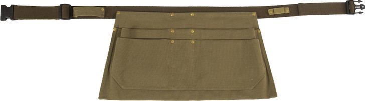 Canvas Waist Work Apron Garden Woodwork Waist Tool Belt with Six Pouches