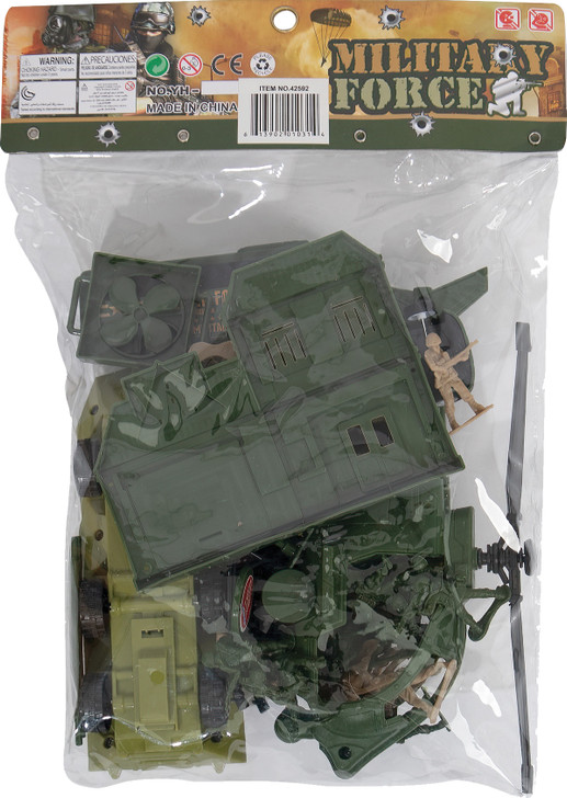 Military Force Soldier Play Set 35 Piece Toy Soldier Play Set