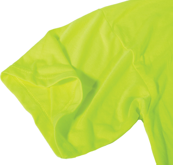 Safety Green Moisture Wicking Pocket T-Shirt Short Sleeve Performance Shirt