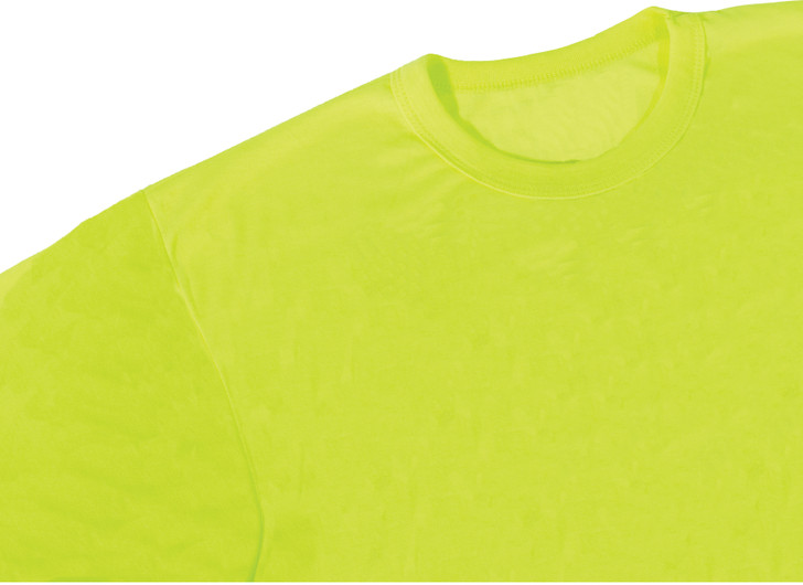 Safety Green Moisture Wicking Pocket T-Shirt Short Sleeve Performance Shirt