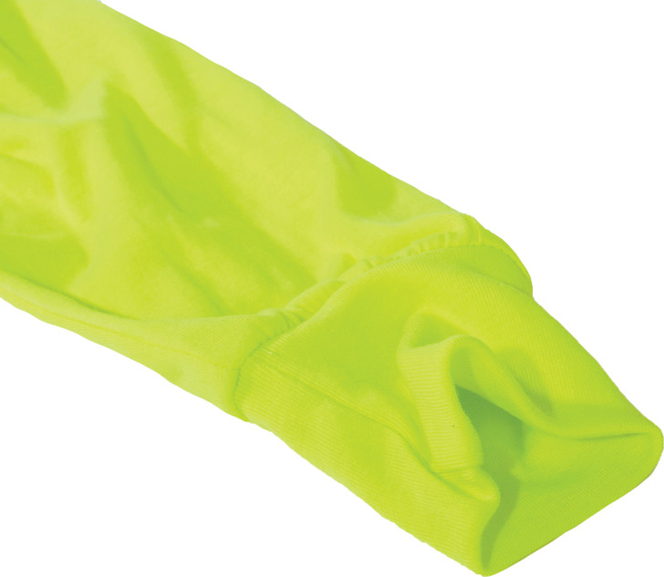 Safety Green Moisture Wicking Pocket T-Shirt Long Sleeve Performance Shirt