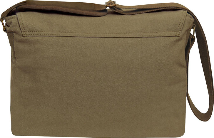Olive Drab Deluxe Vintage Canvas Messenger Bag Shoulder Zipper Bag