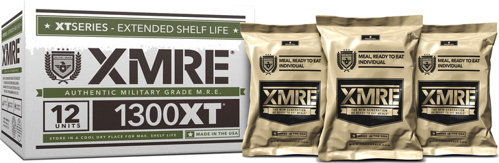 XMRE Meals 1300XT - 12 Meals with Heaters Military Grade Survival Food Military MREs