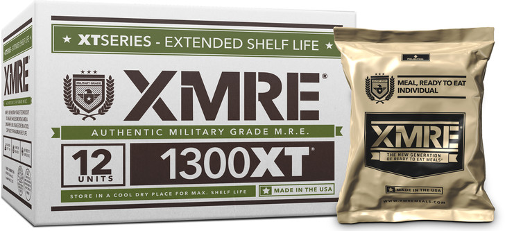 XMRE Meals 1300XT - 12 Meals with Heaters Military Grade Survival Food Military MREs