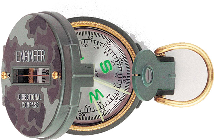 Camo Compass Lensatic Navigation Liquid Filled Plastic Tactical Military Army