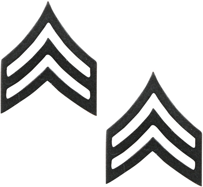 Subdued Sergeant United States Army Rank Insignia Pin