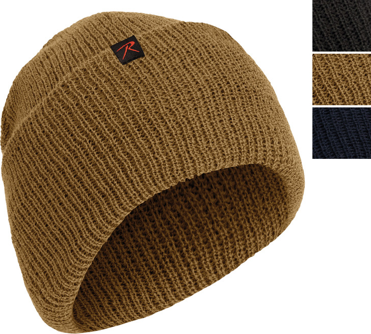 Military 100% Wool Knit Winter Hat Wool Warm Watch Cap