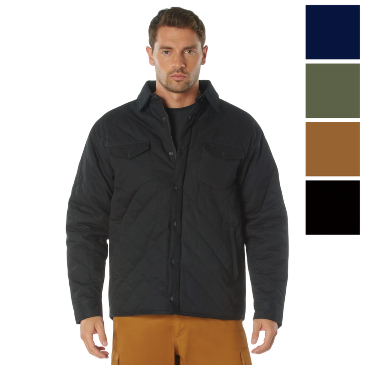 Diamond Quilted Cotton Jacket