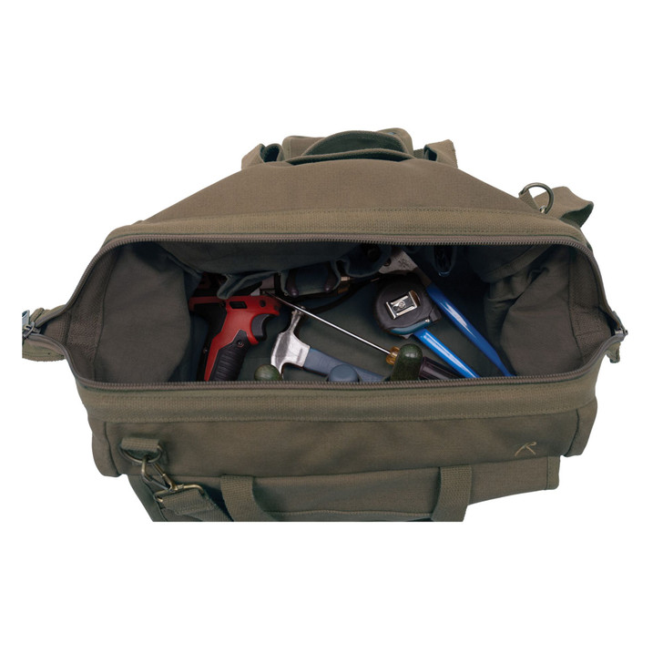 Renovator Tool Bag – 26 Tool Pocket Organizer – Heavy-Duty Canvas