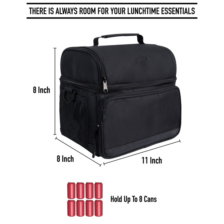 Insulated Lunch Cooler – Waterproof Dual Compartment Reusable Lunch Box