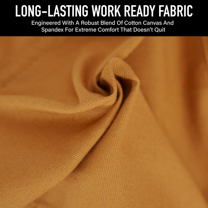 Heavyweight Canvas Active Flex Work Pants Cargo Utility Field Stretch Trousers