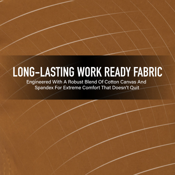 Heavyweight Canvas Active Flex Work Pants Cargo Utility Field Stretch Trousers