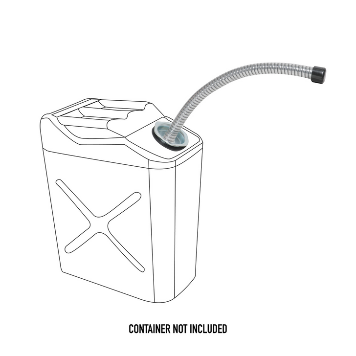 Screw-On Nozzle for Gas Cans - Zinc-Plated Steel Gas Can Nozzle