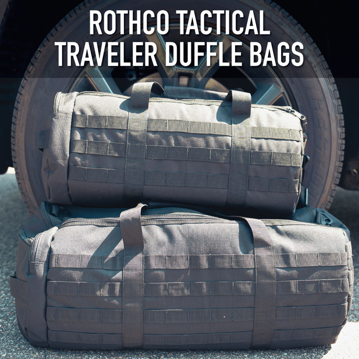 Tactical Traveler Duffle Bag Rugged MOLLE Carry & Shoulder EDC Gear Bag