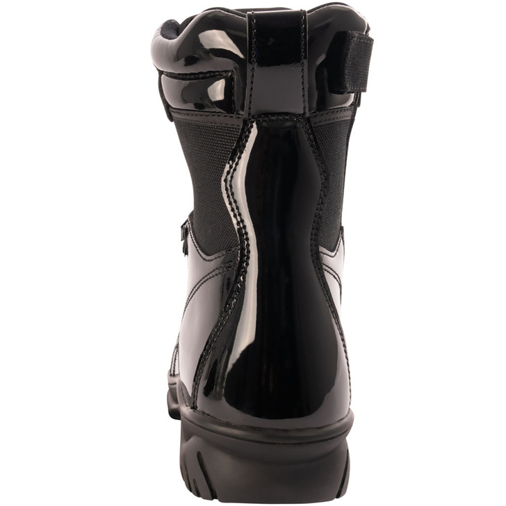 Forced Entry High-Gloss Tactical Slip-Resistant Boots with Side Zipper - 8 Inch
