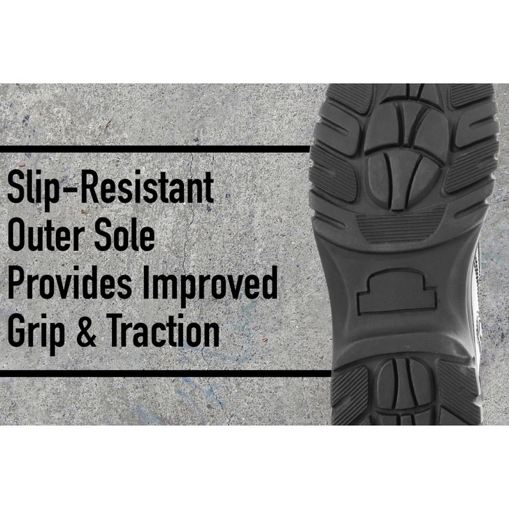 Forced Entry High-Gloss Tactical Slip-Resistant Boots with Side Zipper - 8 Inch