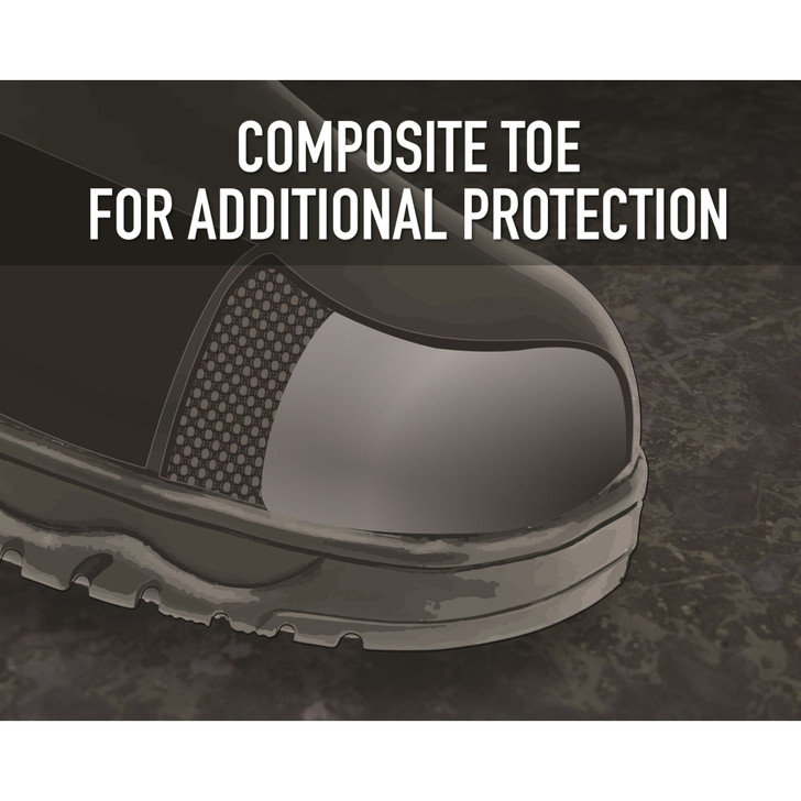 Men's Black Chelsea Lightweight Work Boots Waterproof Composite Toe Boots 6 Inch