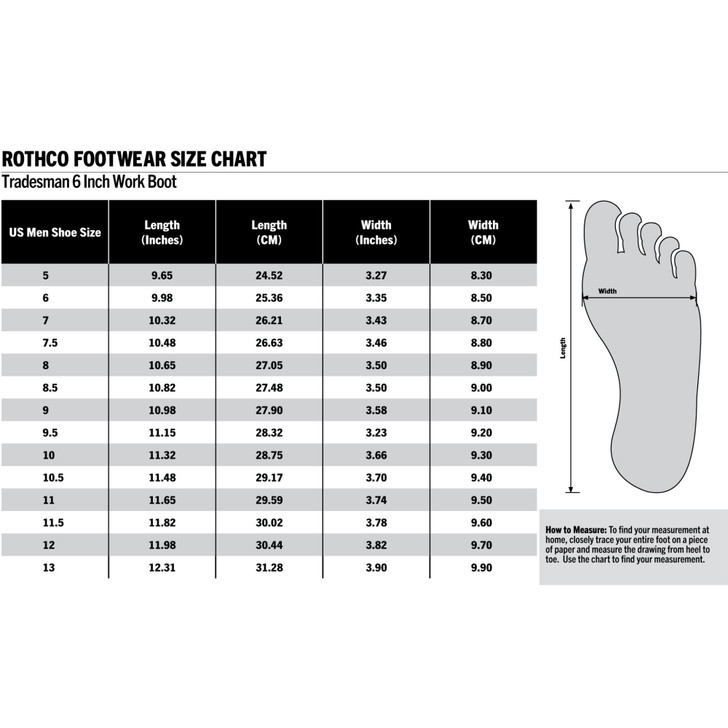 Men's Waterproof Tradesman 6 Inch Work Boots – Lightweight Shoes with Fatigue Defense System