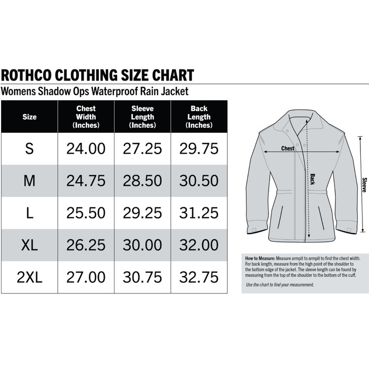 Black Womens Shadow Ops Waterproof Rain Jacket - Ultra-Light Rain Coat