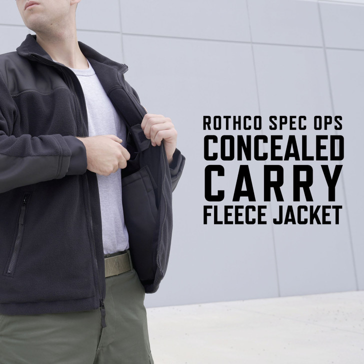 Men’s Concealed Carry Spec Ops Fleece Jacket – Heavyweight Tactical Cold Weather Jacket