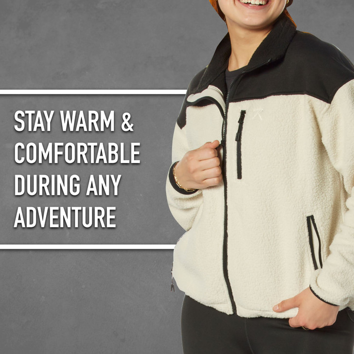 Womens Trailsman Sherpa Fleece Jacket – Midweight Cold Weather Jacket