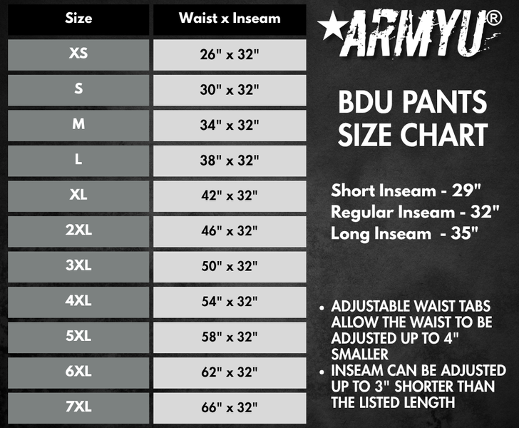 Smokey Branch Camo Denim BDU Cargo Pants, 100% Cotton Outdoors Trousers Jeans Rugged Camouflage Work Pants