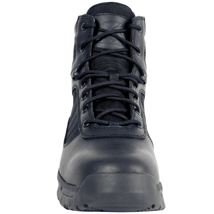 Black Guardian 6 Inch Leather Tactical Boots Lightweight Water Resistant Boots