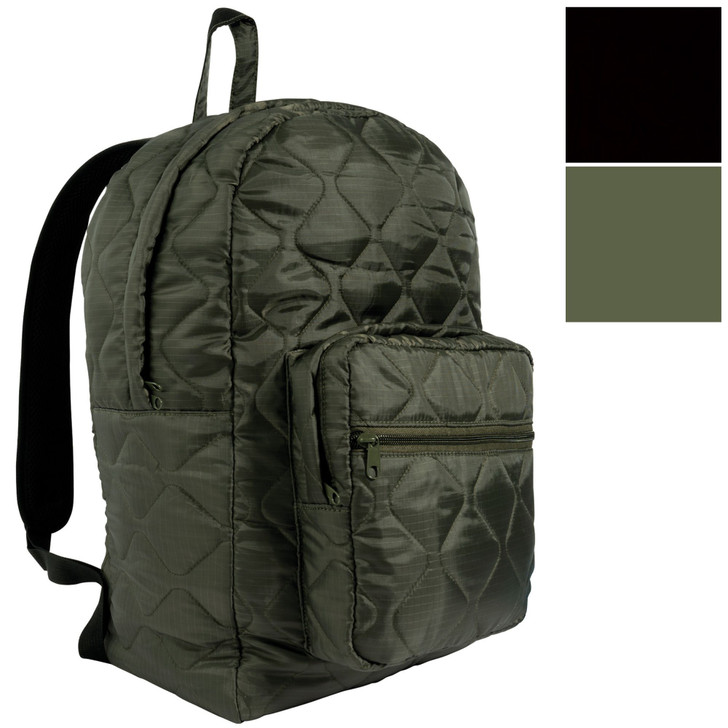 Lightweight Woobie Backpack Military-Styled Outdoor Quilted Puffer Backpack 20L