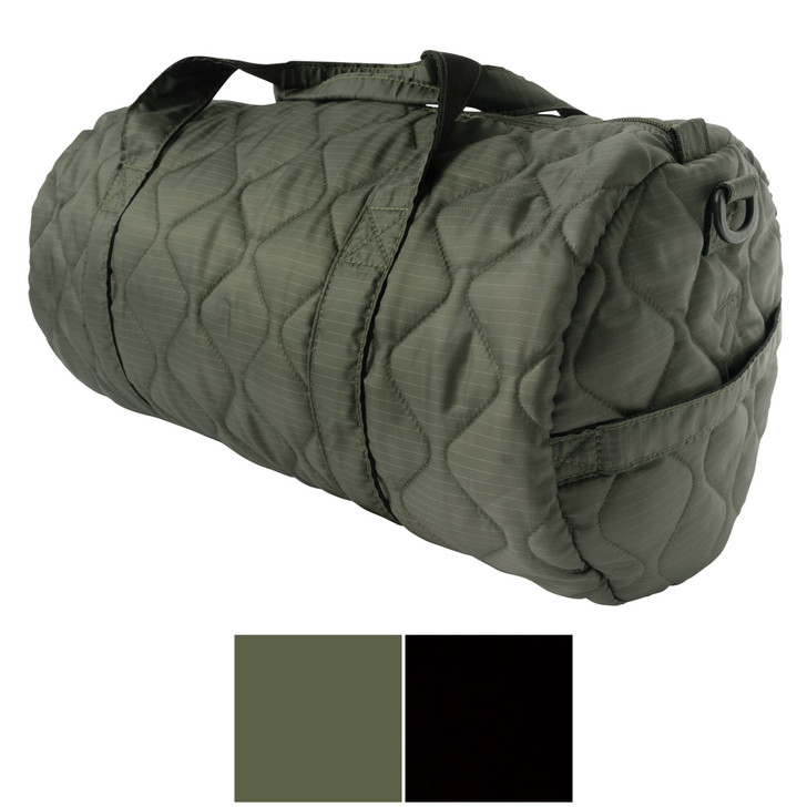 Lightweight Quilted Woobie Duffle Bag - Overnight Duffle Bag with Dual Carry Handles 22L