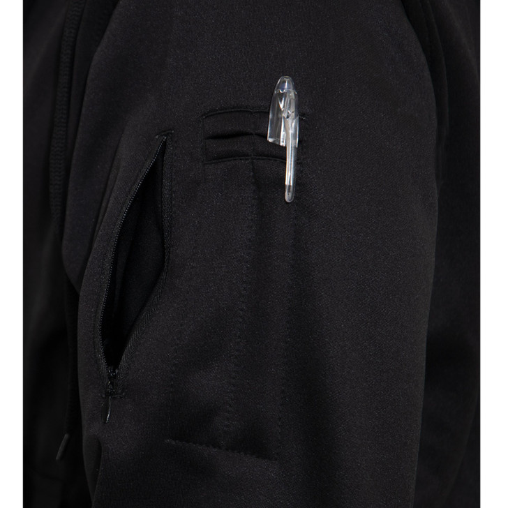 Black Concealed Carry Thin Blue Line Zippered Hoodie US Flag Sweatshirt