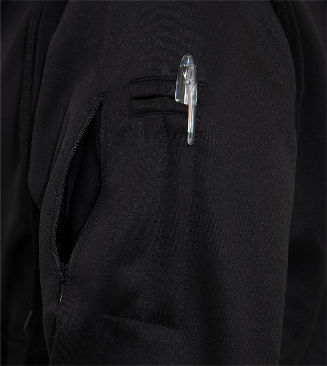 Black Concealed Carry CCW Sweatshirt Tactical Full Zip Large Pocket Hoodie