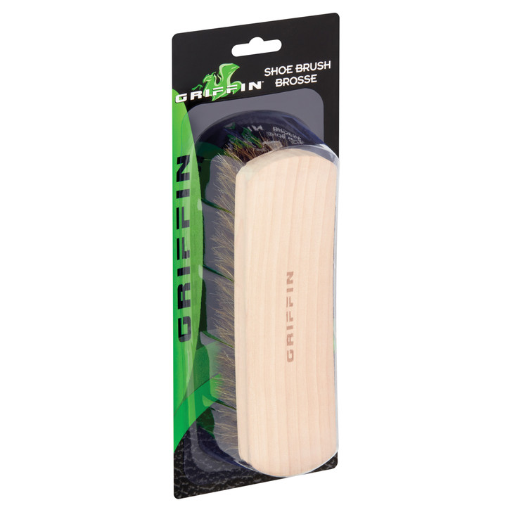 Griffin Shoe Brush – Military Horsehair Shoe Shine Brush