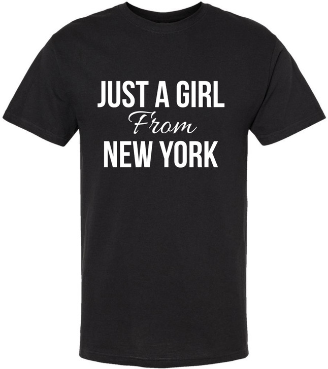 Just a Girl From New York Crewneck Short Sleeve T-Shirt