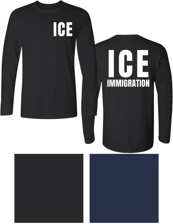 ICE Double Side Printed Long Sleeve T-Shirt