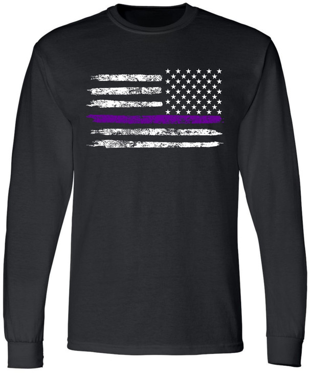 Thin Purple Line REVERSE (Black)
