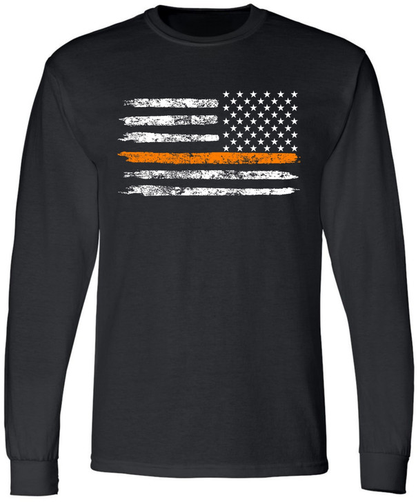 Thin Orange Line REVERSE (Black)
