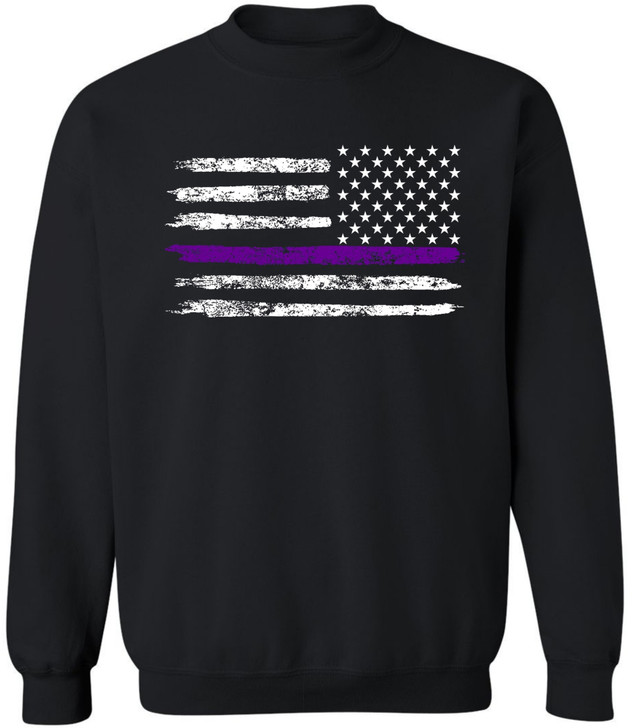 Thin Purple Line REVERSE (Black)