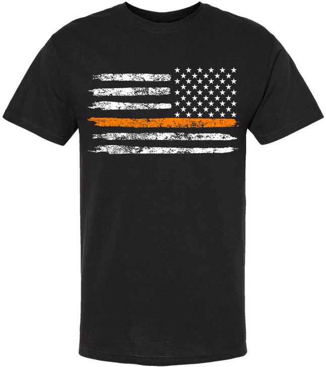 Thin Orange Line REVERSE (Black)