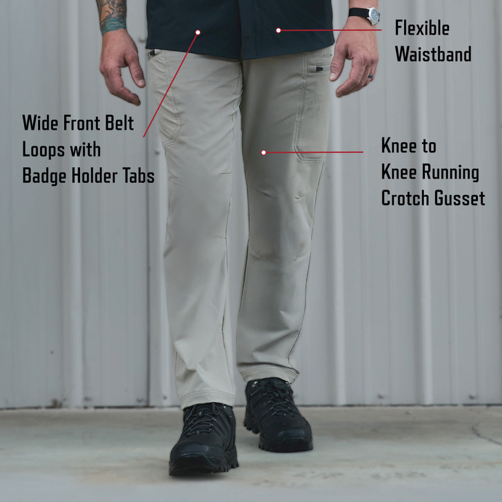 Tactical Stretch Cargo Pants Water Repellent Duty Work Field Police Security EDC