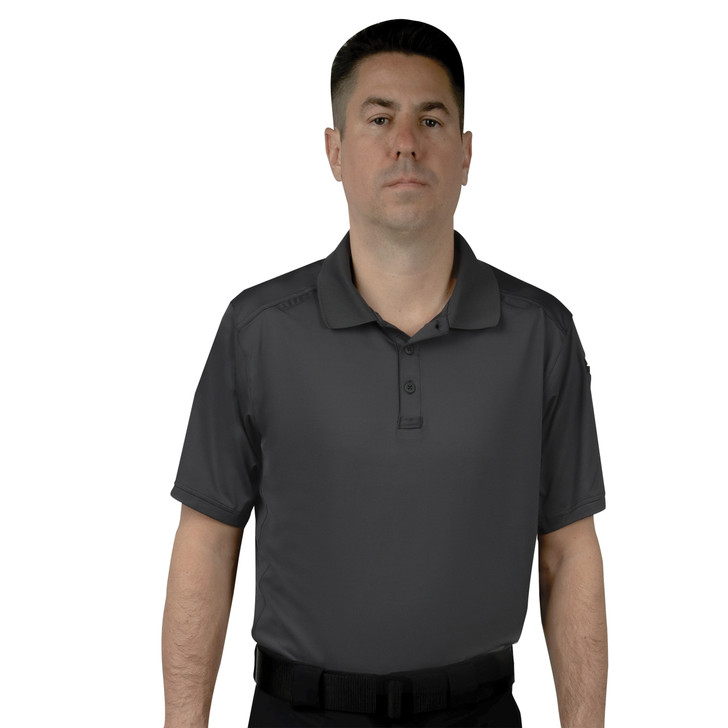 Mens Tactical Polo Shirt Short Sleeve Stretch Quick Dry Duty Uniform Shirt
