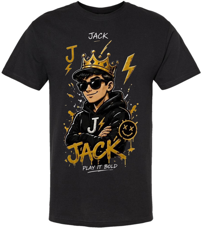 Ace King Queen Jack Printed T-Shirt Playing Card Character Streetwear 100% Cotton Crewneck Tee