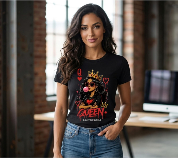 Ace King Queen Jack Printed T-Shirt Playing Card Character Streetwear 100% Cotton Crewneck Tee