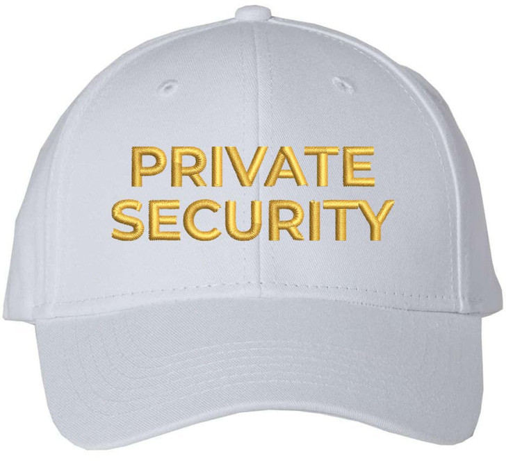 Private Security Embroidered Baseball Cap Guard Officer Detective Personal Protection Work Hat