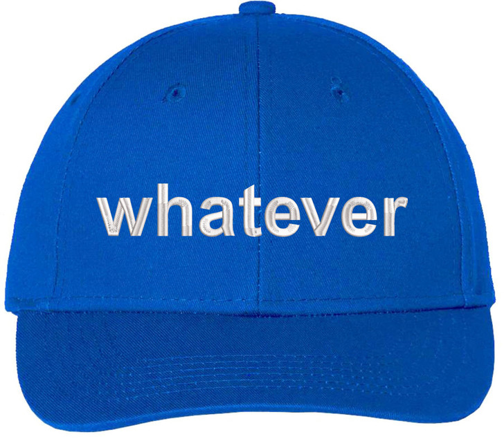 Whatever Embroidered Cap Funny Meme Minimalist Humor Dad Hat Casual Baseball Cap