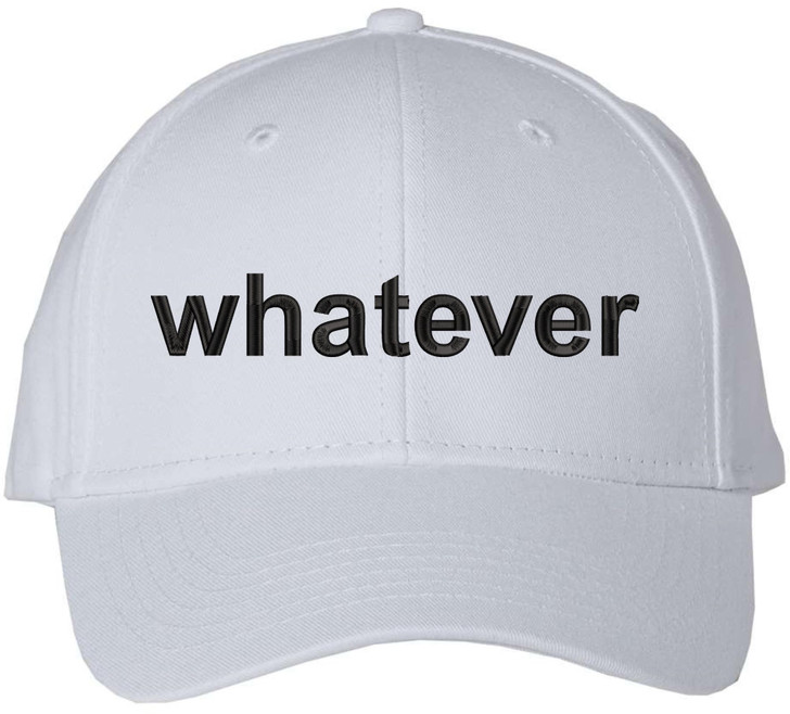 Whatever Embroidered Cap Funny Meme Minimalist Humor Dad Hat Casual Baseball Cap